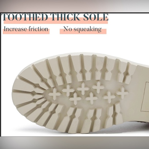 NIB EETTARO Women's Fashion Chunky Heeled Chelsea Boot in Cream Sz 8 - Picture 4 of 6